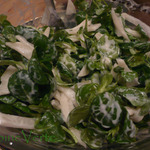 salade de blé au radis noir et cresson