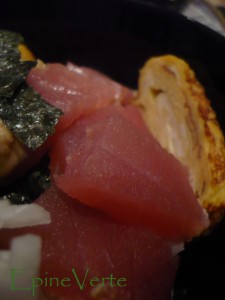 maguro gohan au sésame et tamagoyaki